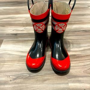 Fireman rain boots
